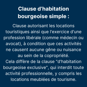 Claude d'habitation Bourgeoise
